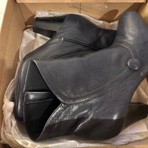 Clarks Black Heeled Boots